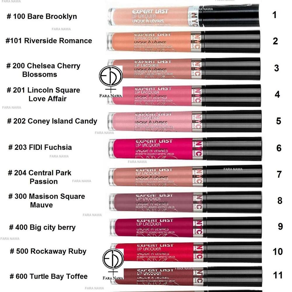 N.Y.C New York Color Expert Last Lip Lacquer, Riverside Romance